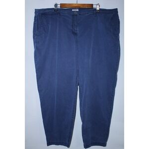 Eileen Fisher Women's 3XL Blue 26" Inseam Chino Pants